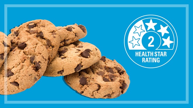cookies with 2 health stars rating